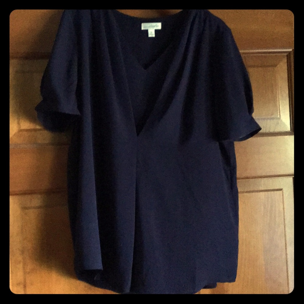 Navy blue blouse